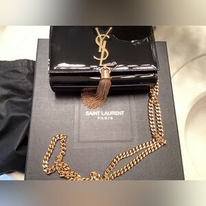 YSL patent leather crossbody bag
